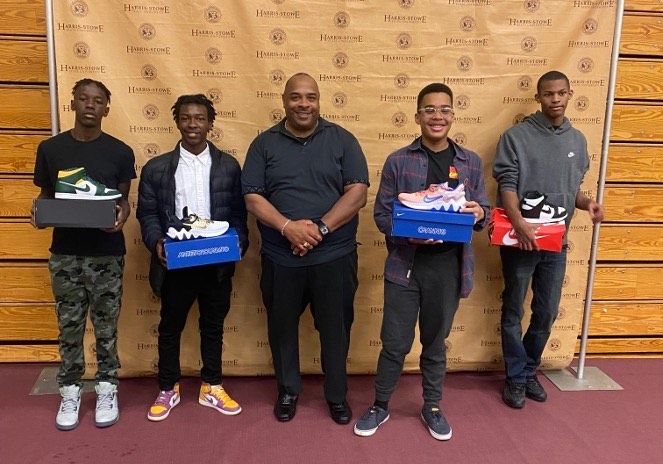 Teens With Their New Shoes