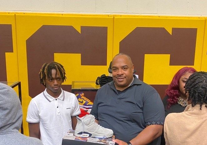 Rickey Giving Shoes