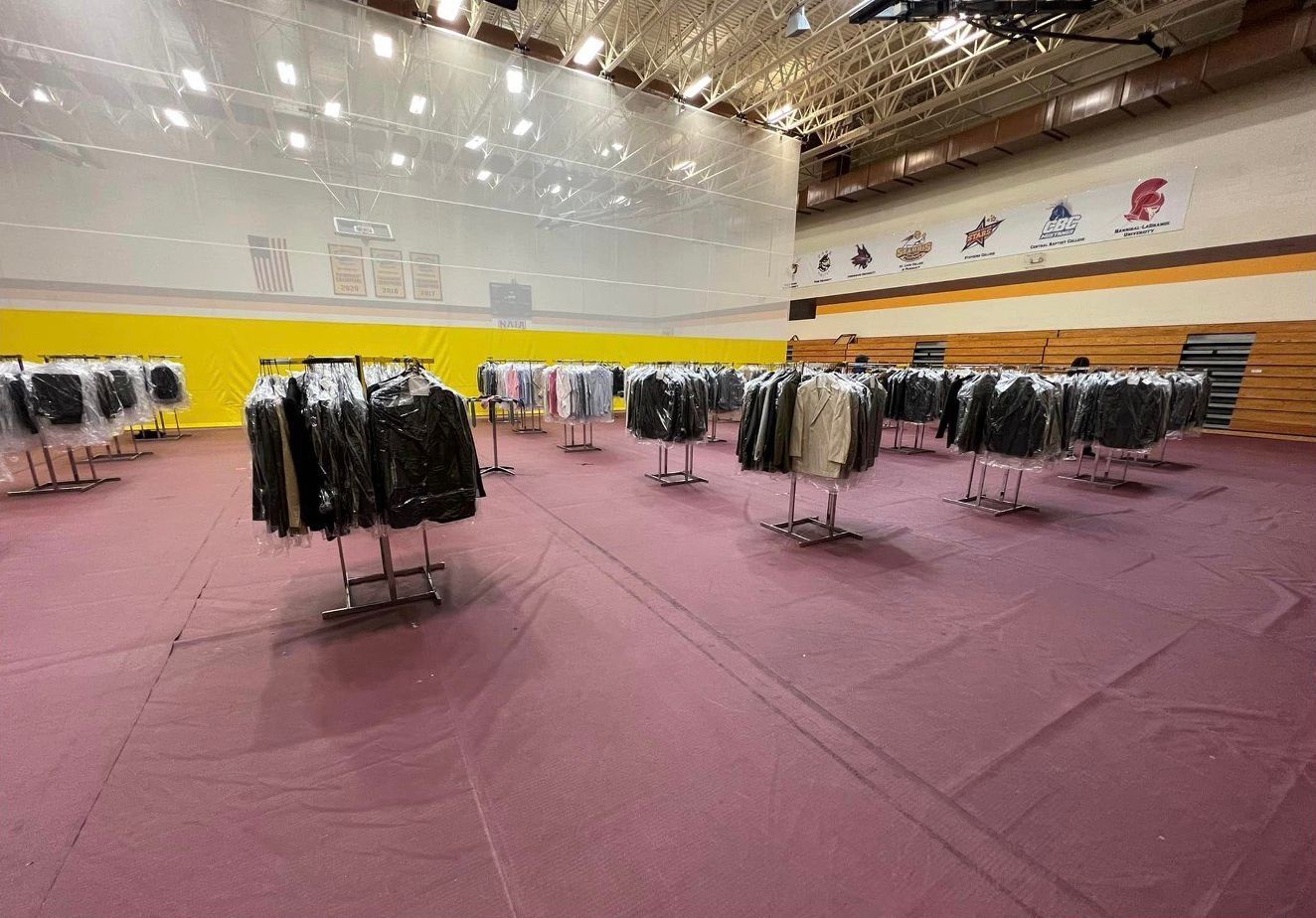 Suits in Racks