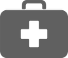 A black and white drawing of a judge 's gavel on a white background.