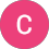 Pink circle with a white letter C inside.