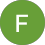 Green circle with a white letter F inside.