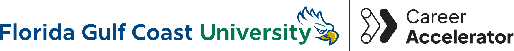 home FGCU and The Career Accelerator logos