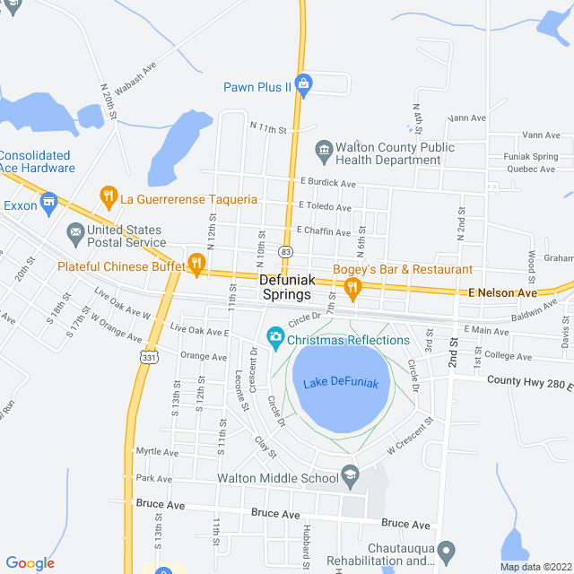 Map of business location