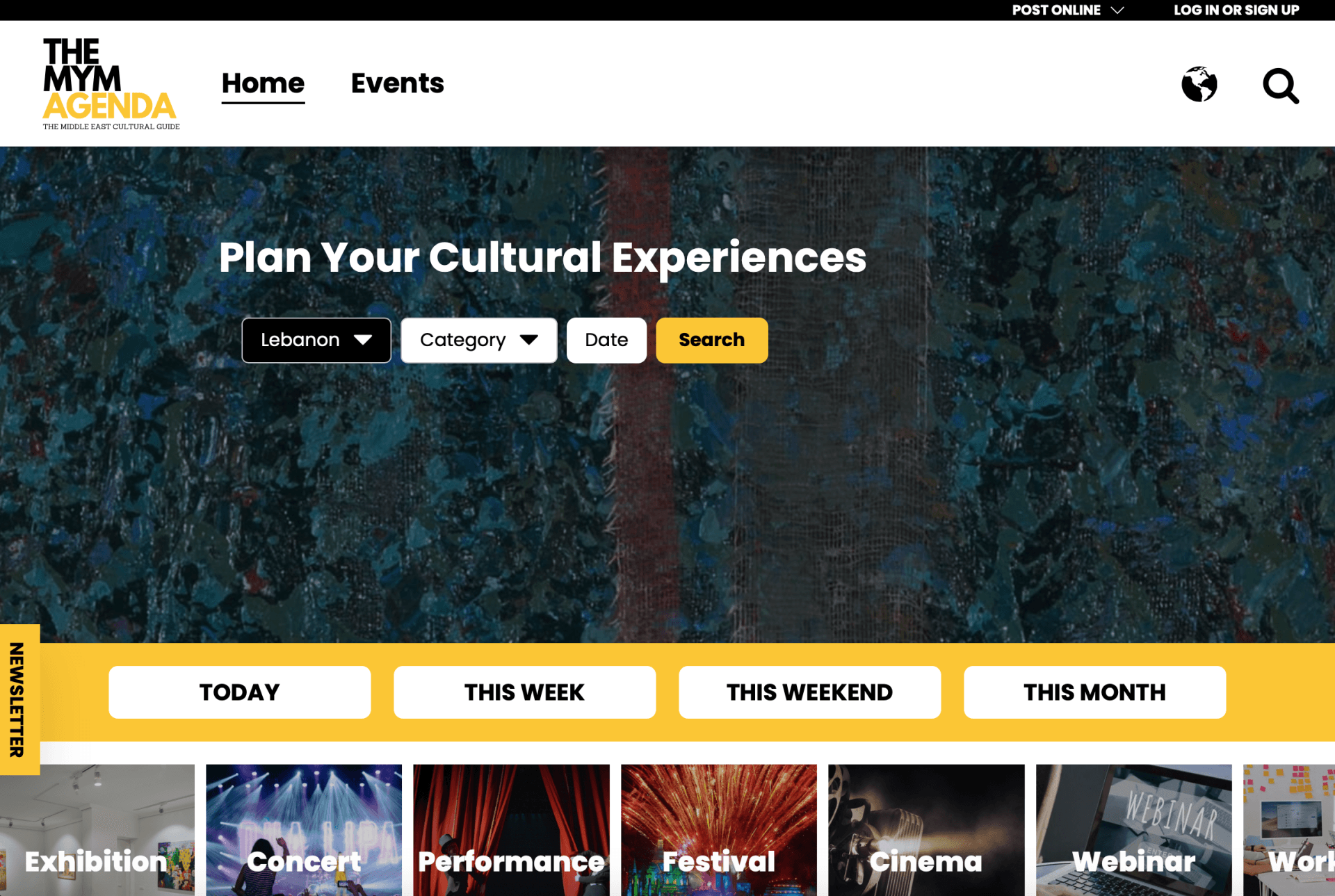 A screenshot of a website that says `` plan your cultural experiences ''