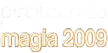 Testo con contorno dorato che recita “magia 2009” su sfondo chiaro