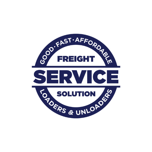 Blue circular logo with
