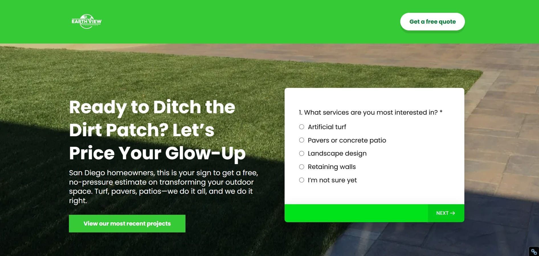 Custom landing page design by KG Leads for San Diego businesses, focused on conversions, clear calls-to-action, and engaging user experience