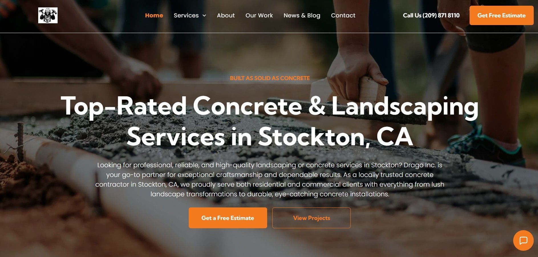 Home page design of a professional San Diego business website by KG Leads, optimized for user experience, local SEO, and lead generation