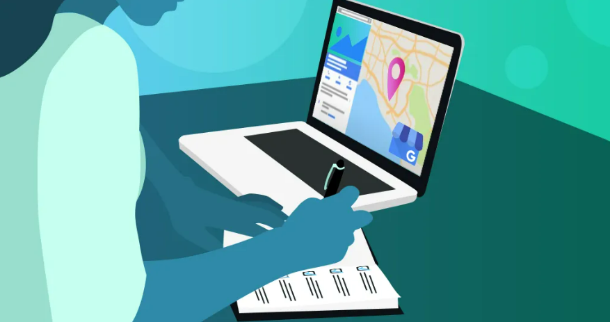 Woman researching on Google Maps showing local SEO importance and Google Map Pack benefits