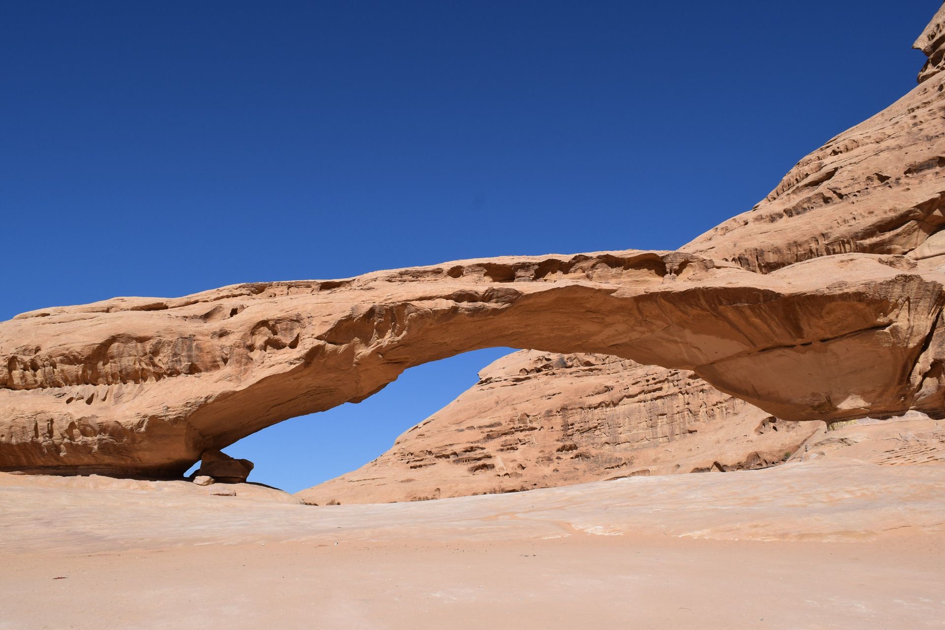 The Treasury at Petra, Jordan, carved into rose-red sandstone
