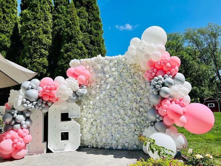 Balloons and Marquees Numbers can be added for an additional fee.