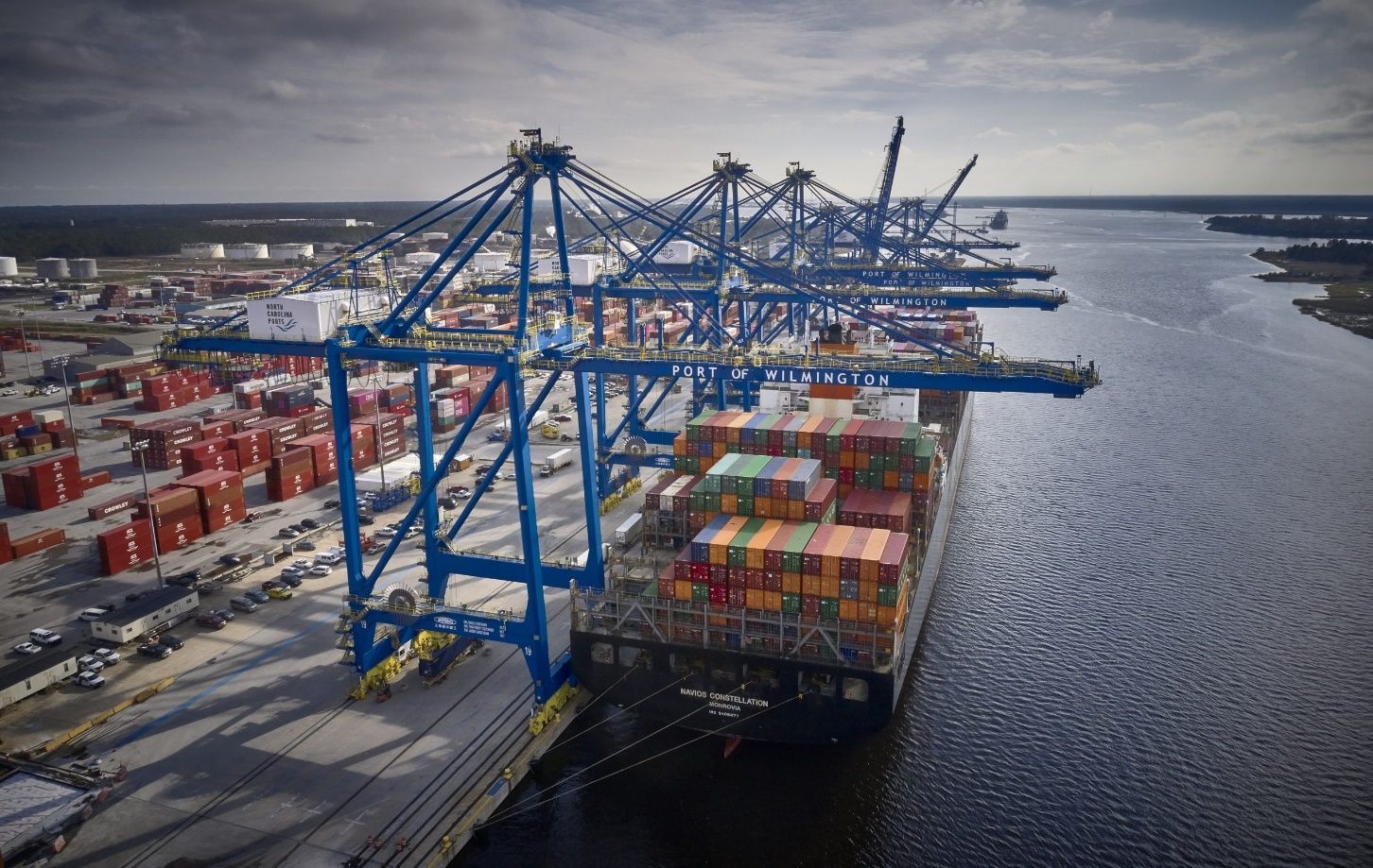 The Port Of Wilmington And Battleship North Carolina
