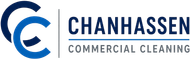 Chanhassen Commercial Cleaning Logo with Blue Letter C Icon and Company Name