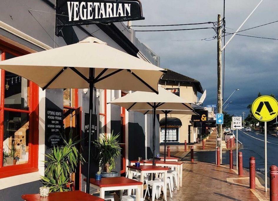 Vegetarian Restaurant With Outdoor Seating, Street View — SeaChange Parks Milton in Milton, NSW