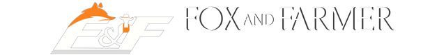 white text logo for fox and farmer attorneys at law
