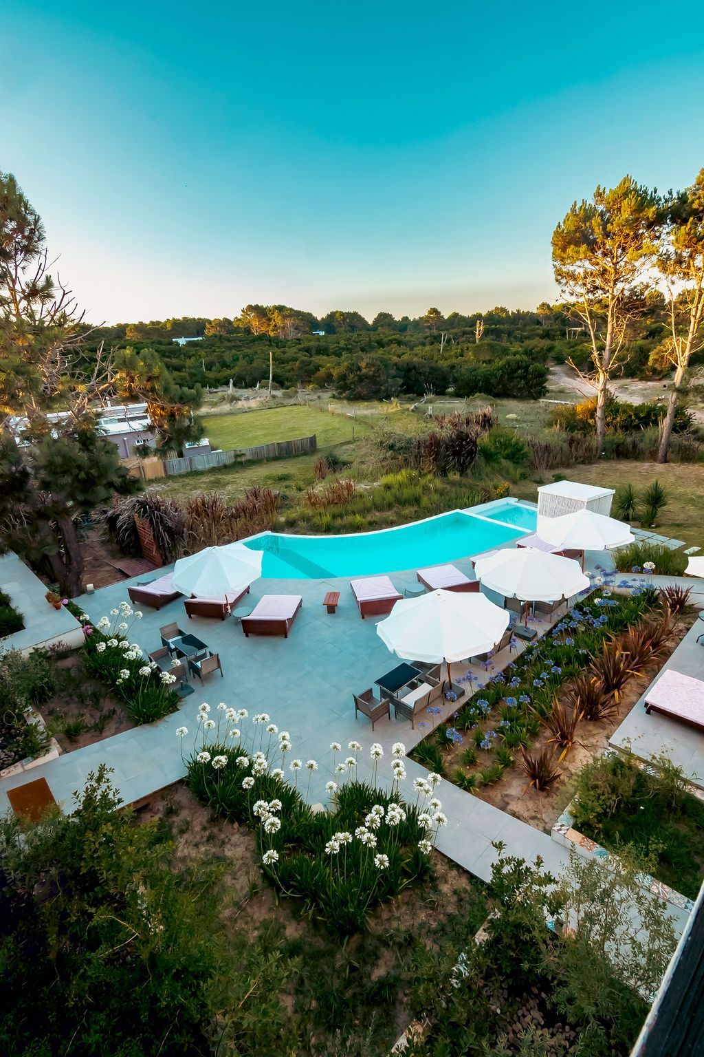 Vista general de la piscina