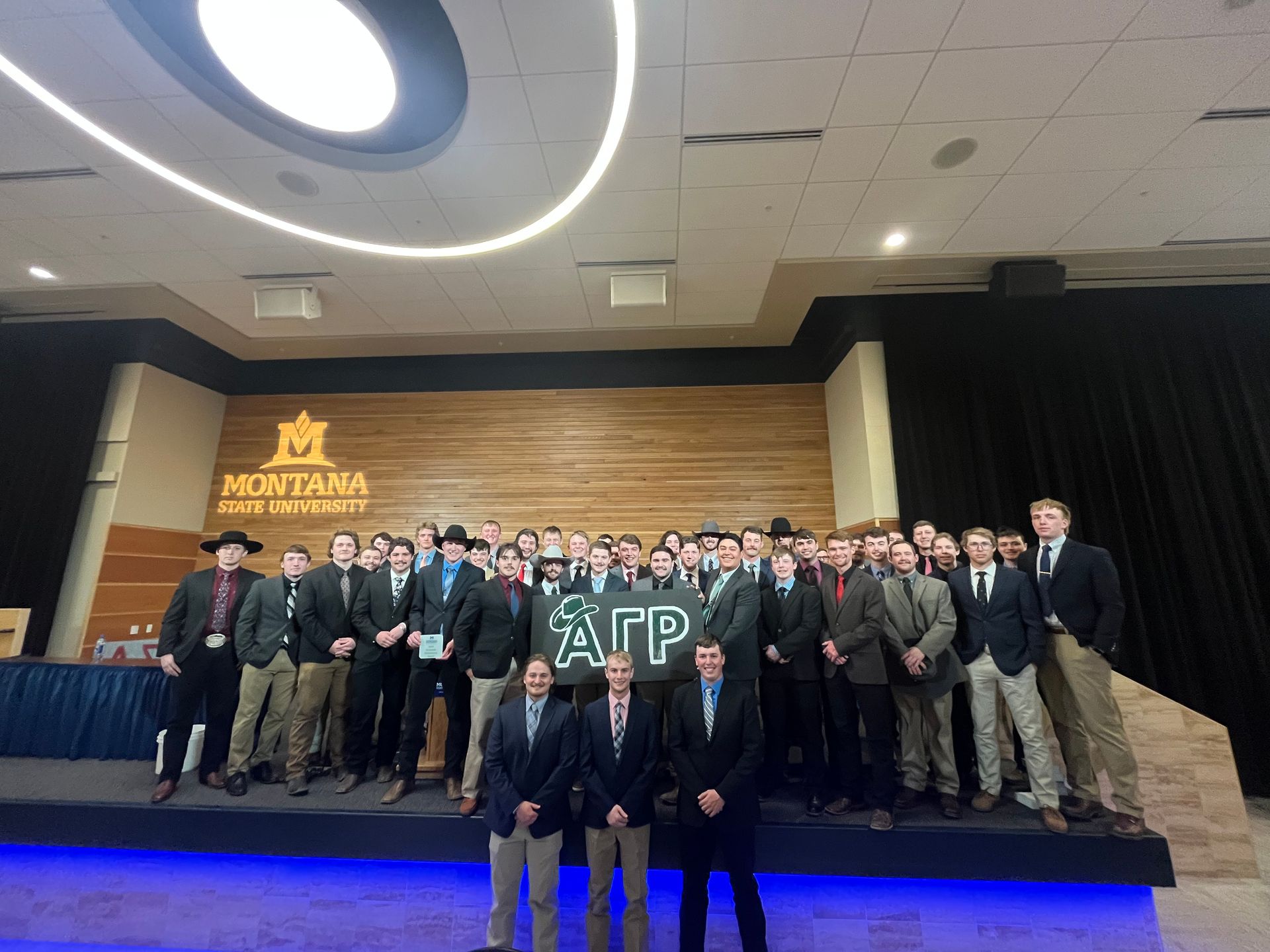 Chapter photo of the brothers of Alpha Gamma Rho