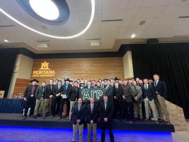 Chapter photo of the brothers of Alpha Gamma Rho