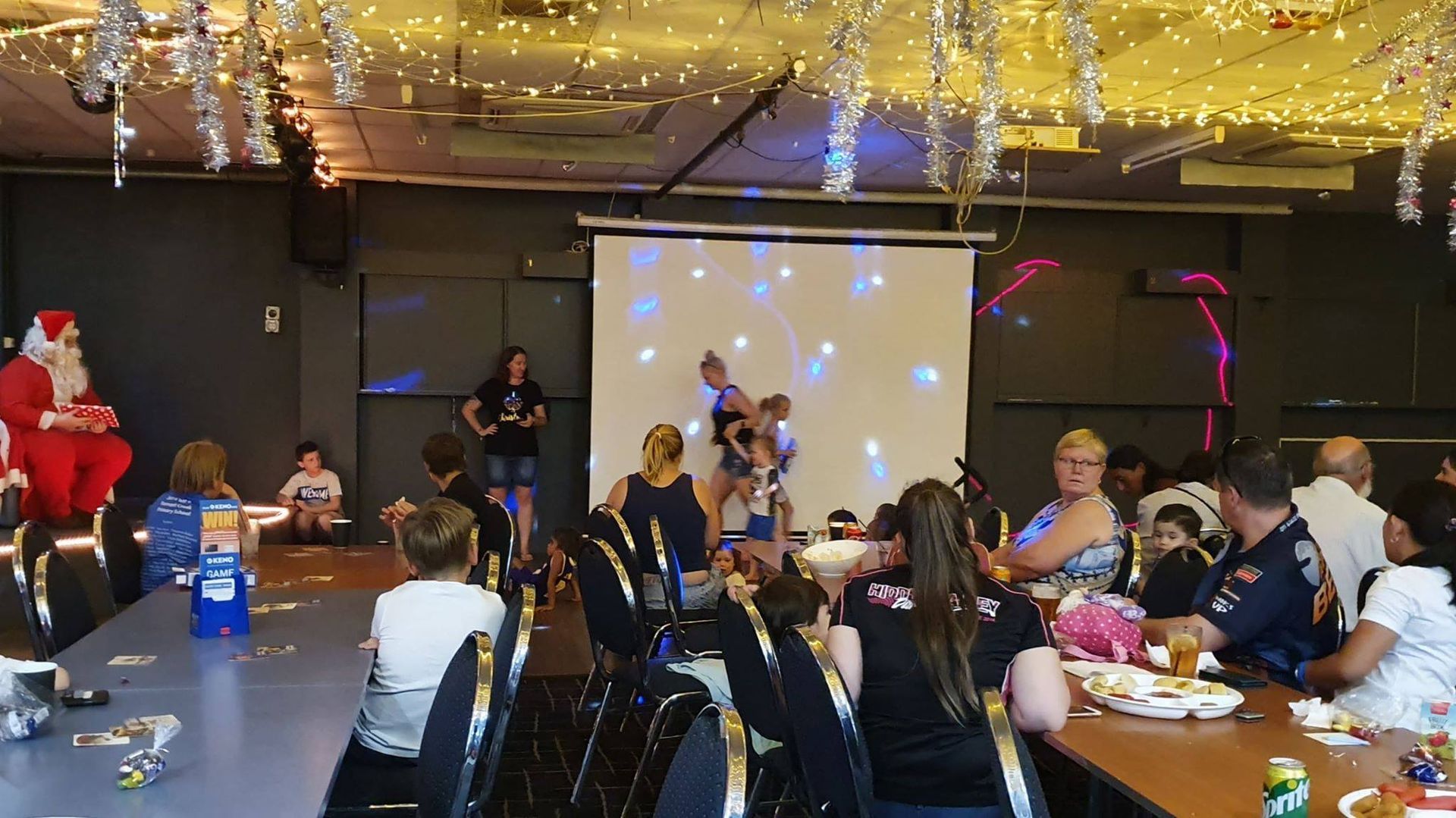 Holiday Party With People Seated at Tables — Tennant Creek Memorial Club & Steak House in Tennant Creek, NT
