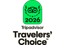 Selo Travellers’ Choice 2026 do Tripadvisor, em verde e preto, com o logótipo da coruja