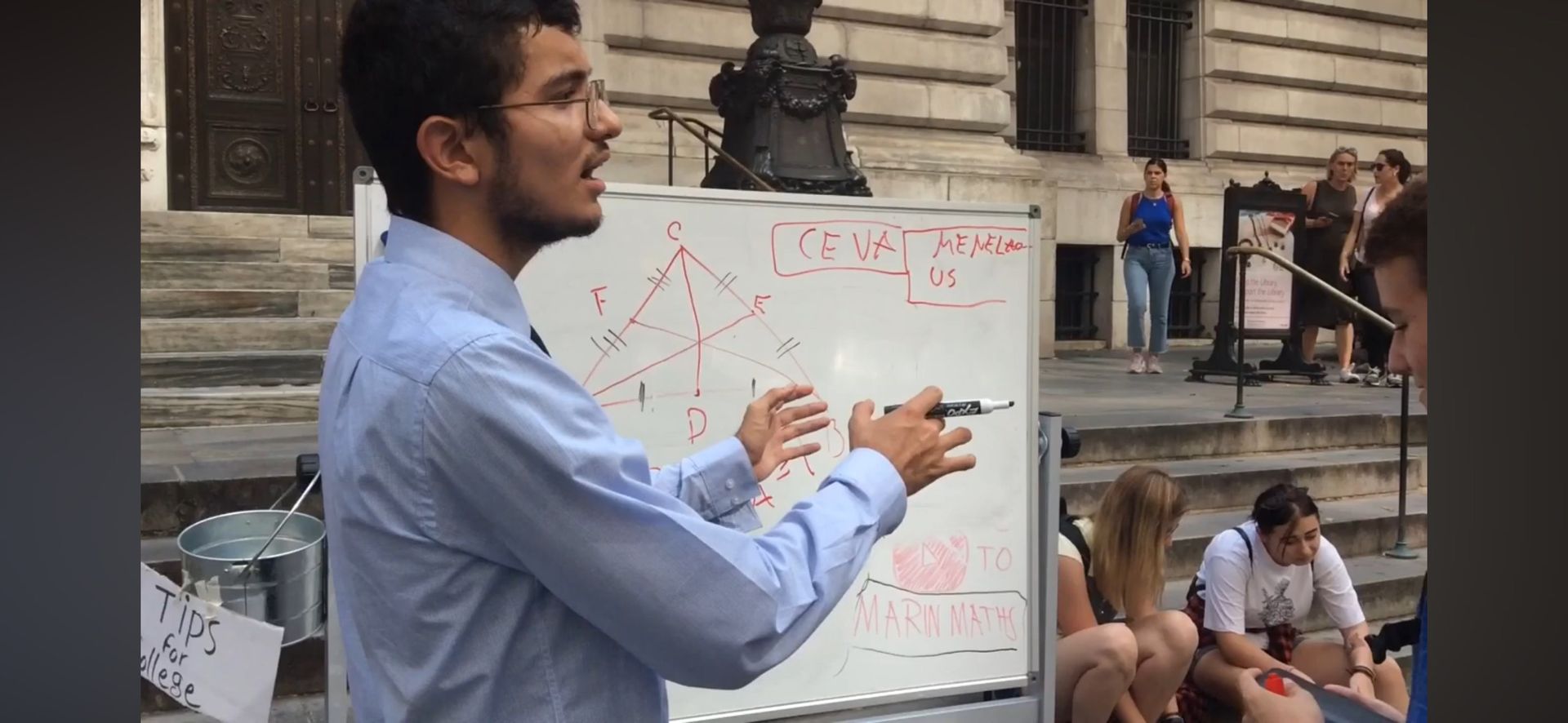 Man is Standing in Front of a Whiteboard — Miami, FL — Marin Maths Tutors