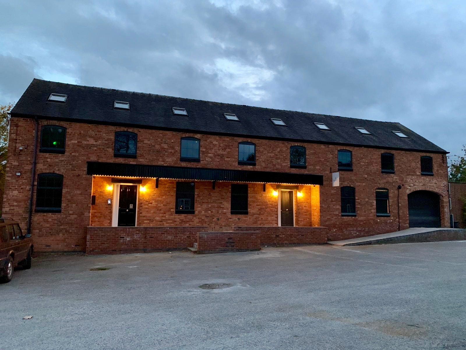 black frame glazing