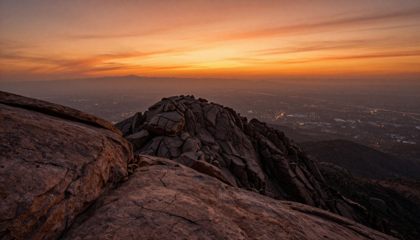 Stunning view of great trails to hike in Arizona featuring desert landscapes and mountain peaks.