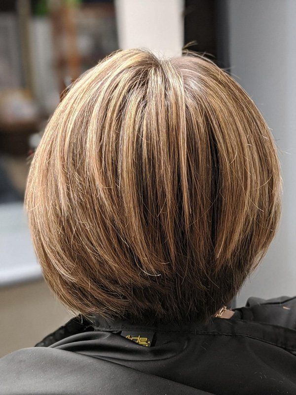Short Hair With Blonde Highlights — Hair Salon In Dubbo, NSW