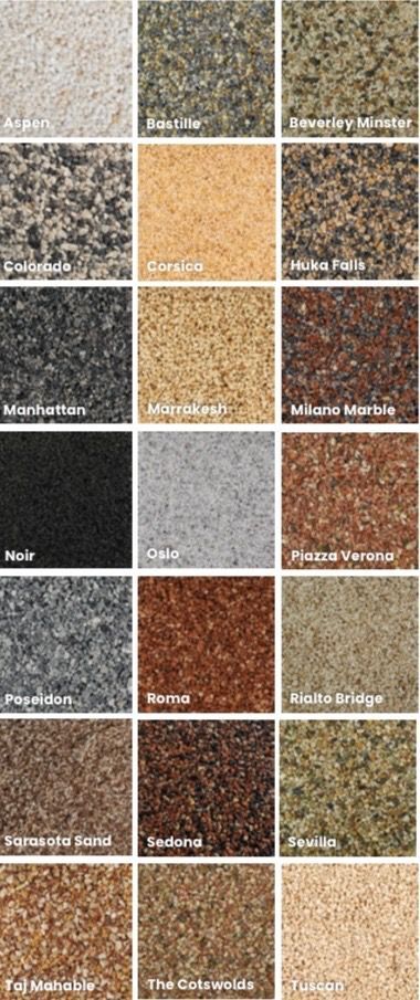 Resin Rock Colors