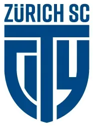 Das logo der zürich sg ist blau und weiss und sieht aus wie ein schild.