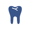 Blue tooth icon with a white sparkle on a white background