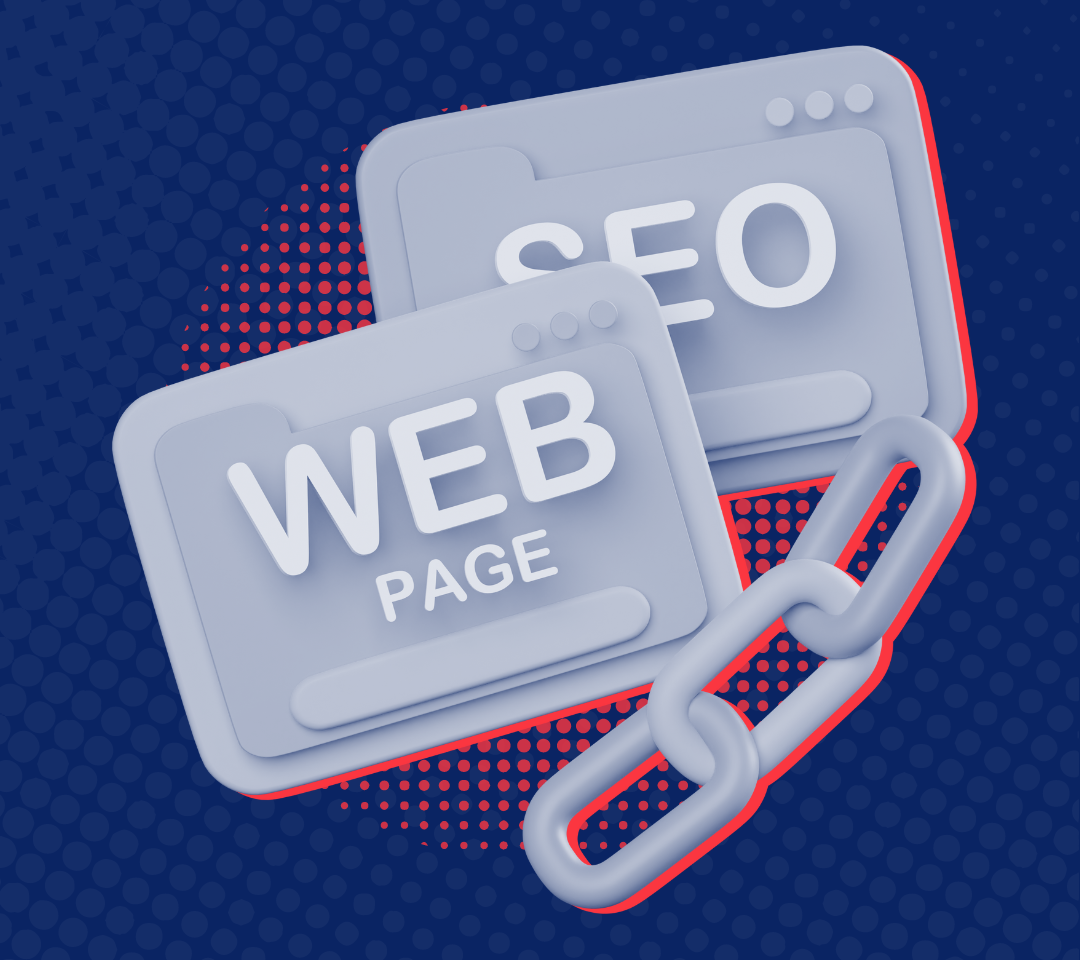 An illustration of a web page with a chain around it