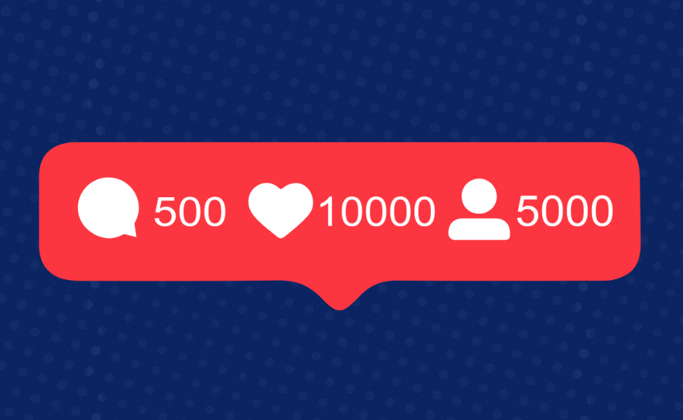 graphic depicting social media statistics