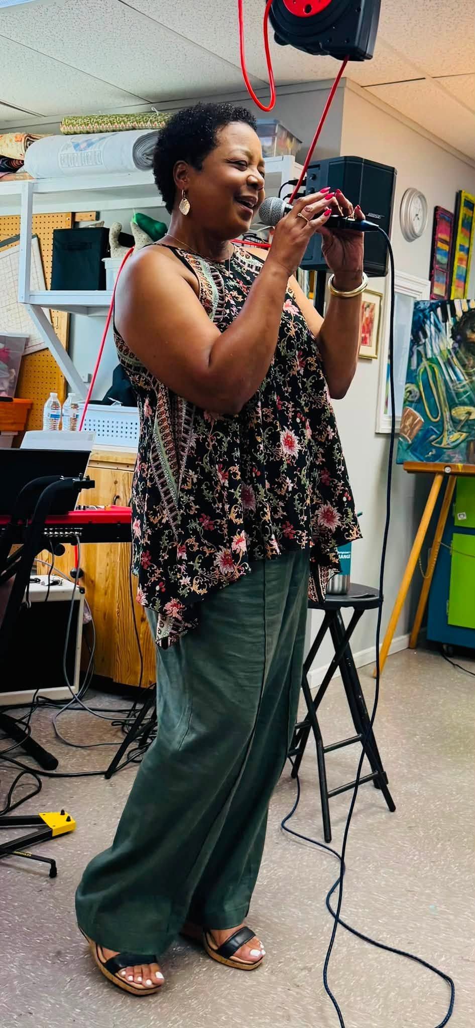 Singer Kelli Campbell at Arts and Jazz