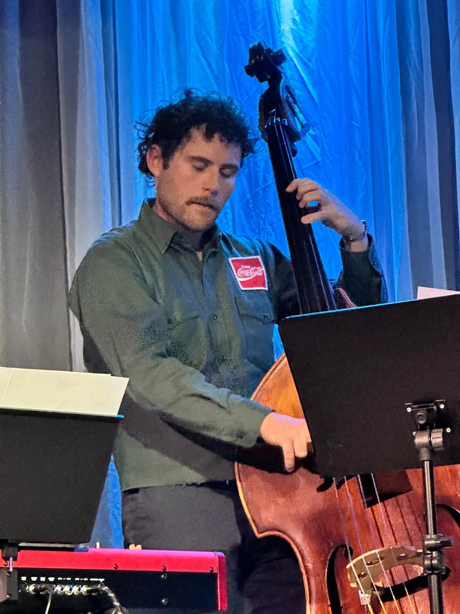 Justin Dawson at the Jazz Forward Dayton popup jazz jam at Brightside Music and Event Venue 