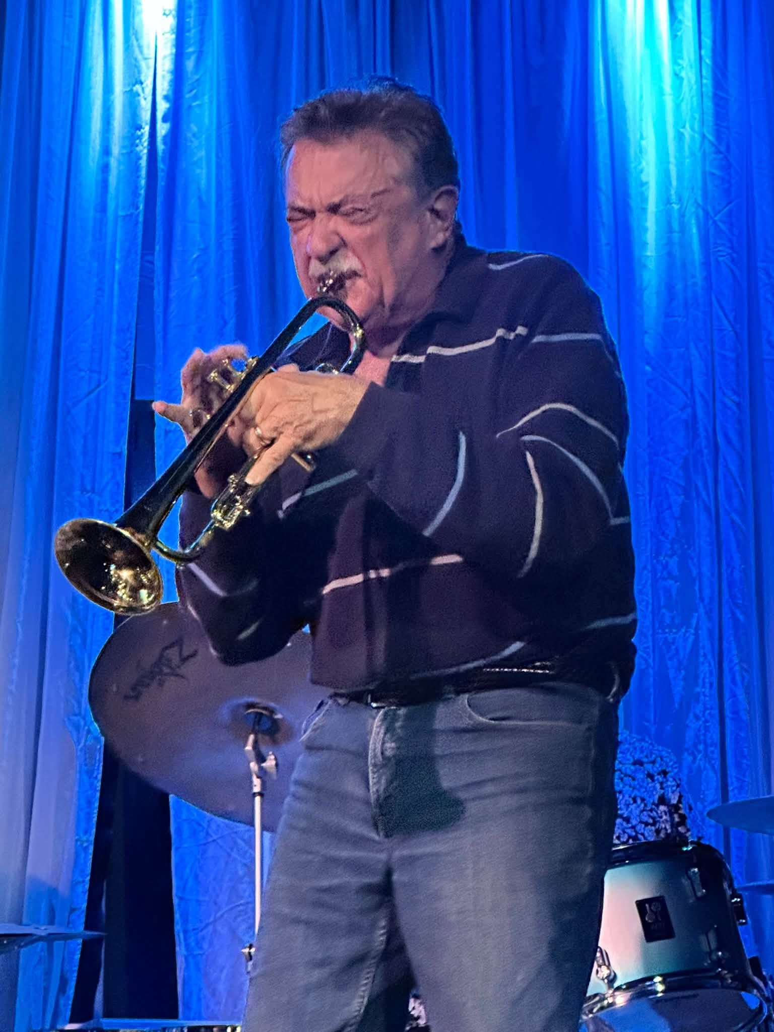 Jazz Forward Dayton popup jazz jam at Brightside Music and Event Venue Trumpeter, Gary Onady