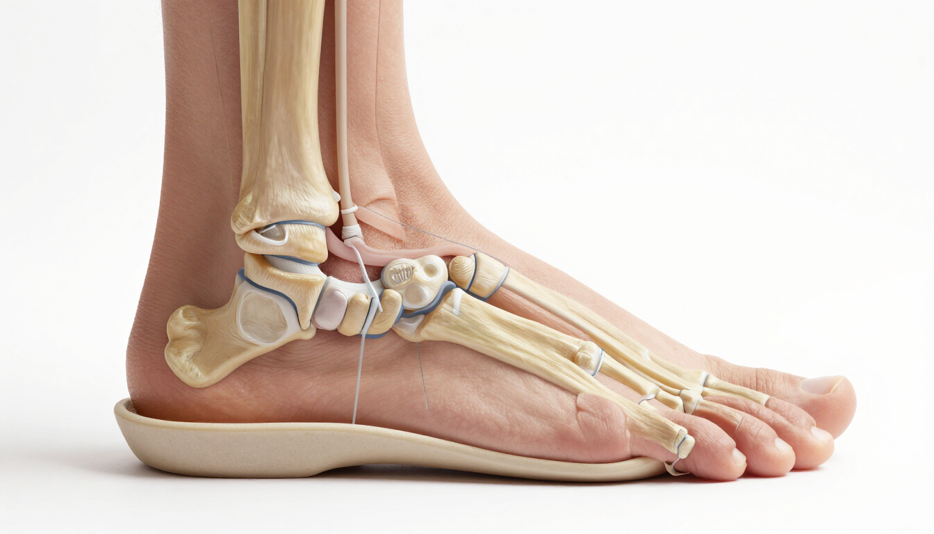 Anatomy of the foot and custom orthotic