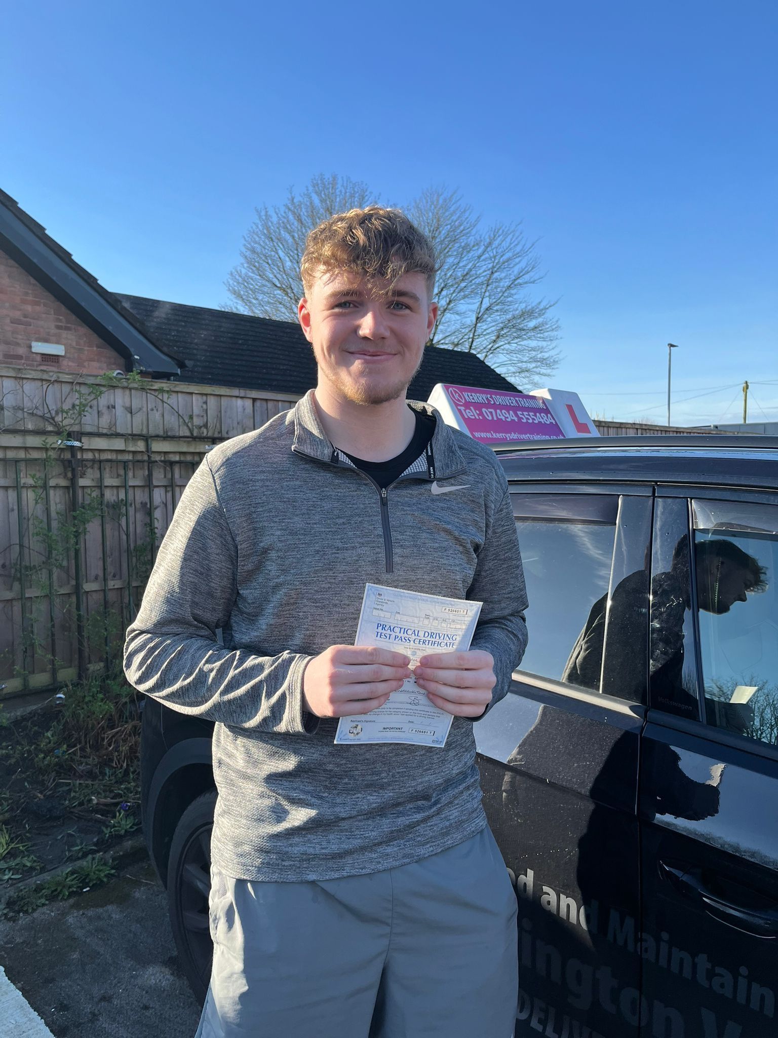 Passed my driving test first time