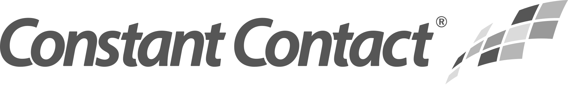A black and white logo for constant contact