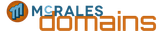 A logo for mcrales domains is shown on a white background