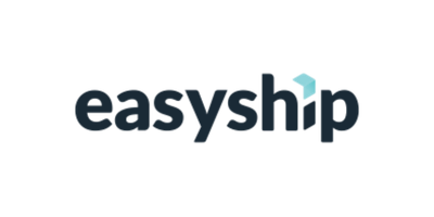 Easyship logo in dark blue and teal on a white background
