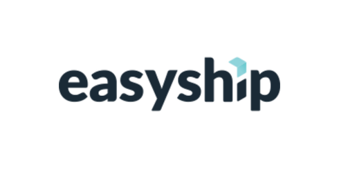Easyship logo in dark blue and teal on a white background
