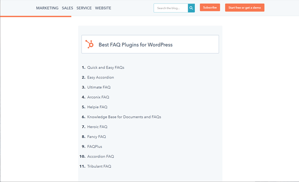 With WordPress, you have several options for plugins to automate your FAQ process