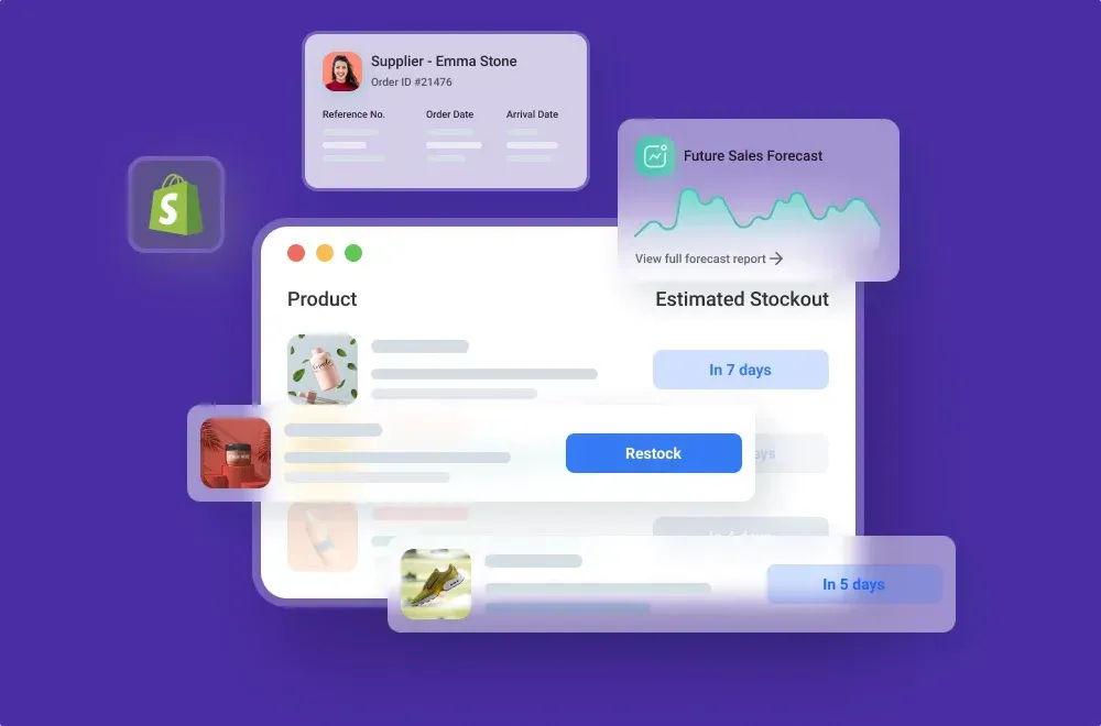 A computer screen with a purple background and a bunch of icons on it.