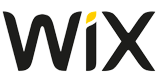Wix logo in black text with a yellow accent on the letter i.