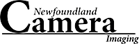 Newfoundland Camera Imaging logo in black and white with large stylized “C” and italic text