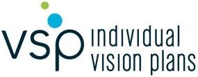 The VSP Individual Vision Plans logo with its signature blue and green dots above the lowercase letters 