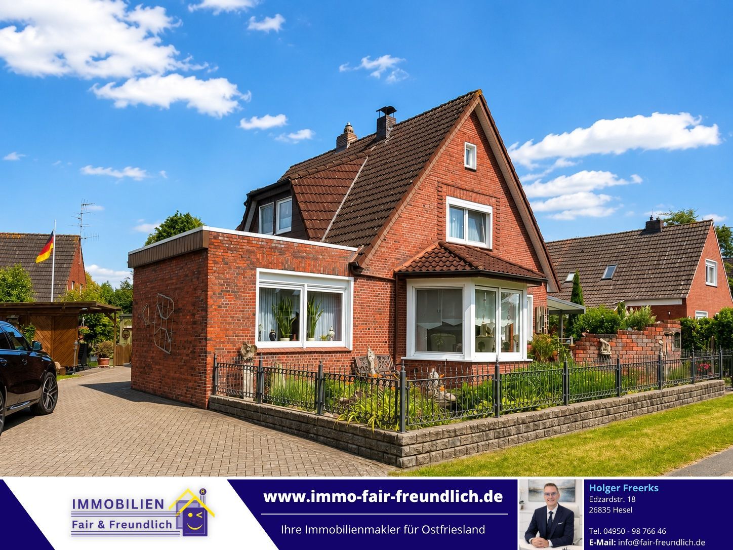 Einfamilienhaus mit 2 Ferienwohnungen in Holtland