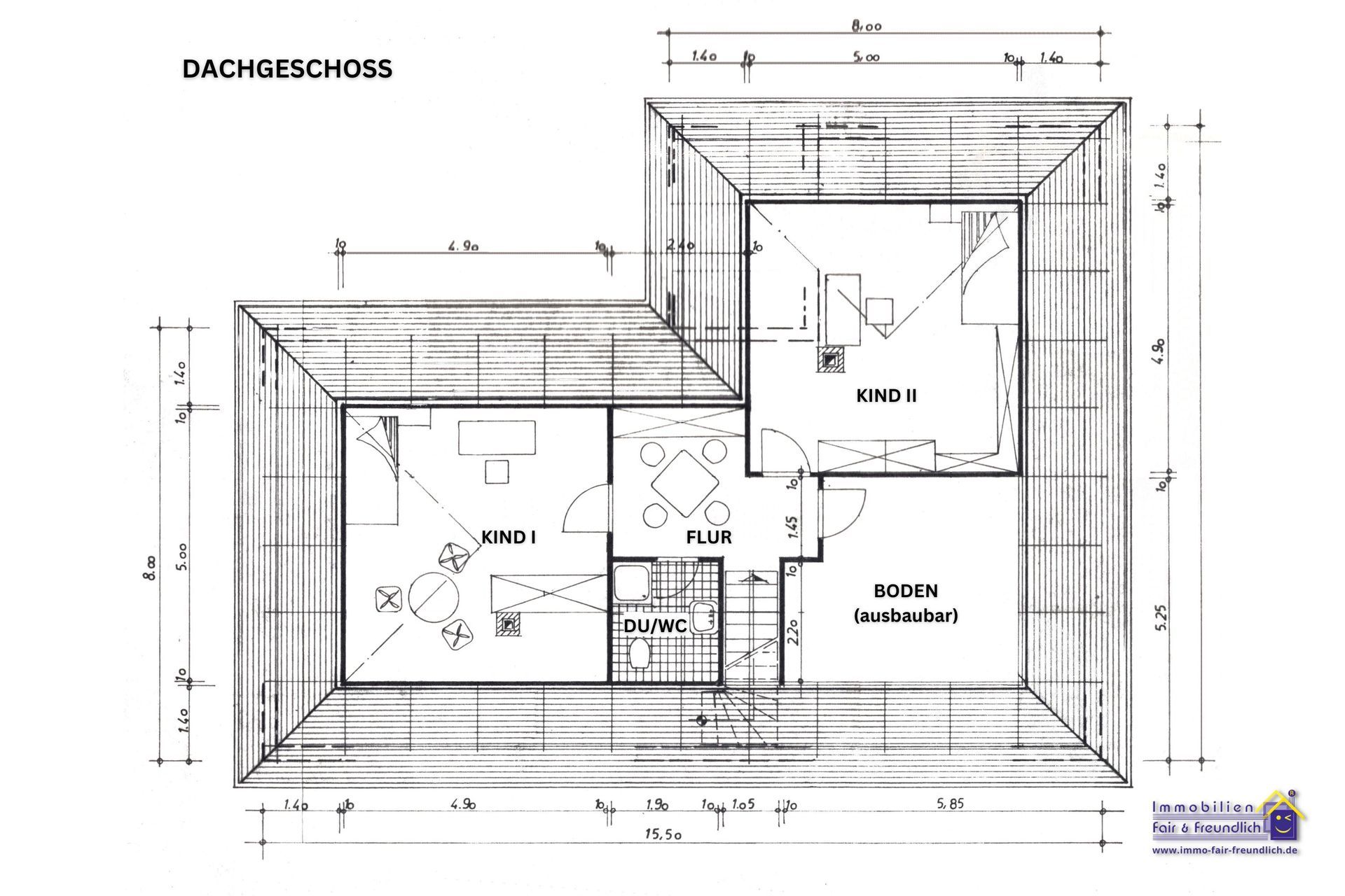 Grundriss Dachgeschoss